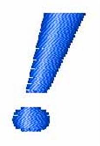Picture of Magneto Exclamation Point Machine Embroidery Design