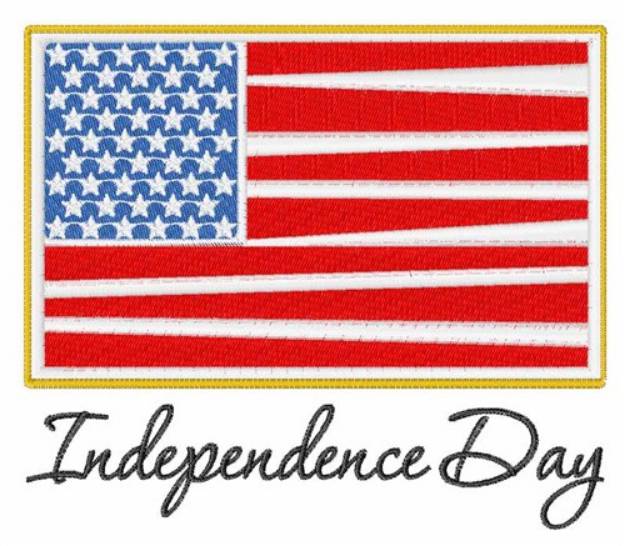 Picture of Independence Day Flag Machine Embroidery Design