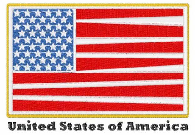 Picture of United State of America Machine Embroidery Design