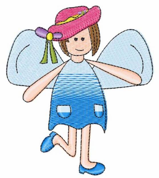 Picture of Angel Girl Machine Embroidery Design