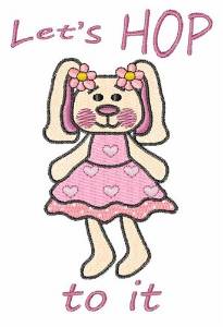 Picture of Hop To It Machine Embroidery Design