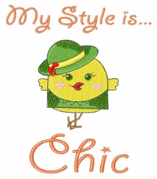 Picture of My Style Is Chic Machine Embroidery Design