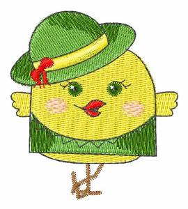 Picture of St. Pattys Chick Machine Embroidery Design