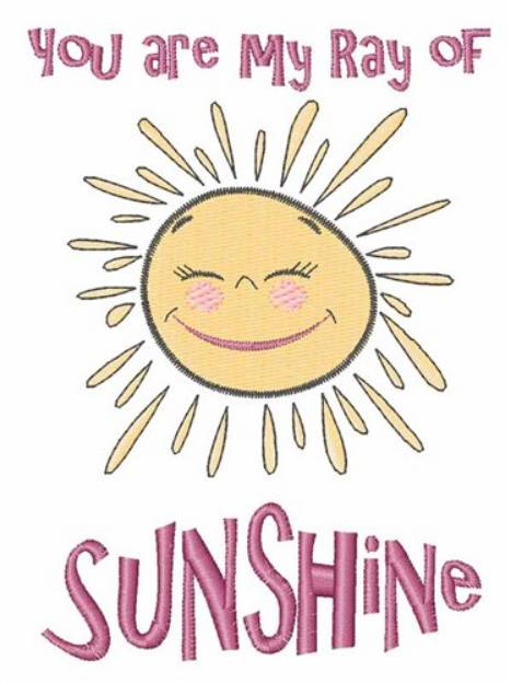 Picture of Ray of Sunshine Machine Embroidery Design