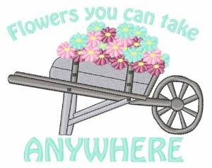 Picture of Flowers Anywhere Machine Embroidery Design
