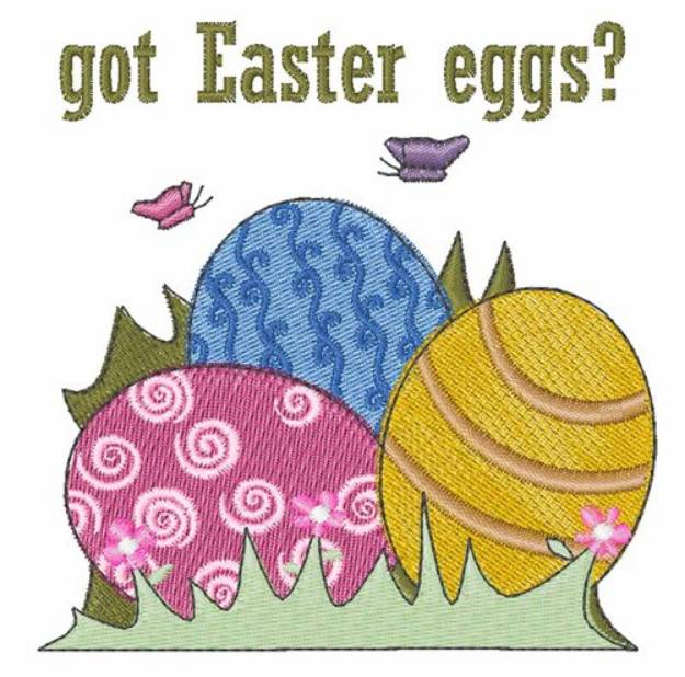 Picture of Got Easter Eggs Machine Embroidery Design