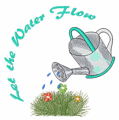 Let the Water Flow Machine Embroidery Design
