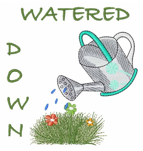 Watered Down Machine Embroidery Design