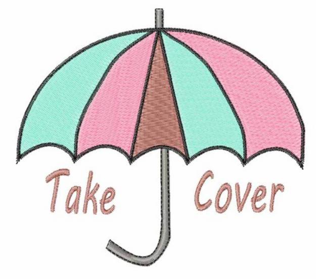 Picture of Take Cover Umbrella Machine Embroidery Design