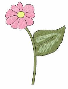 Picture of Pink Daisy Machine Embroidery Design