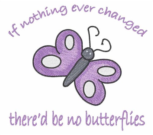 Butterfly Change Machine Embroidery Design