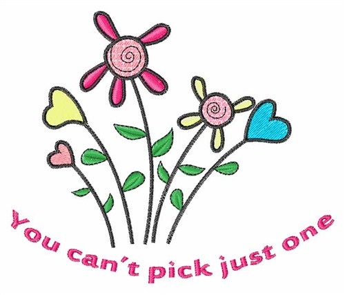 Cant Pick One Machine Embroidery Design