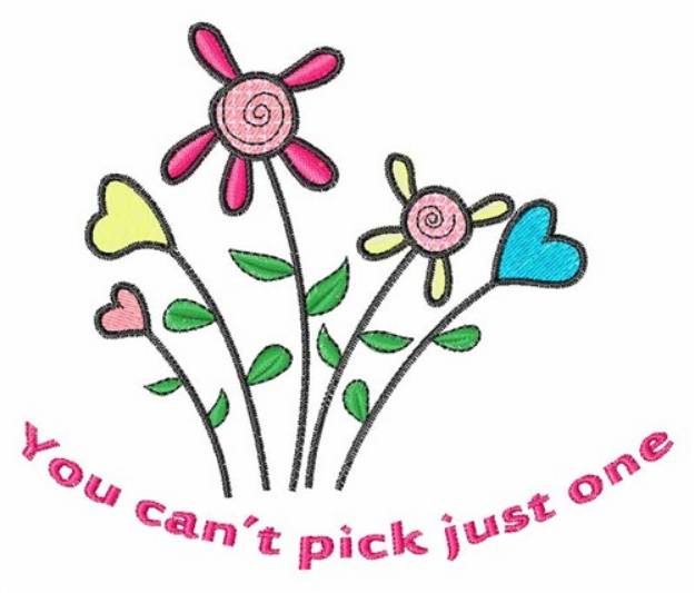 Picture of Cant Pick One Machine Embroidery Design