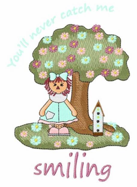 Picture of Never Catch Me Smiling Machine Embroidery Design