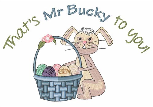 Mr. Bucky To You Machine Embroidery Design