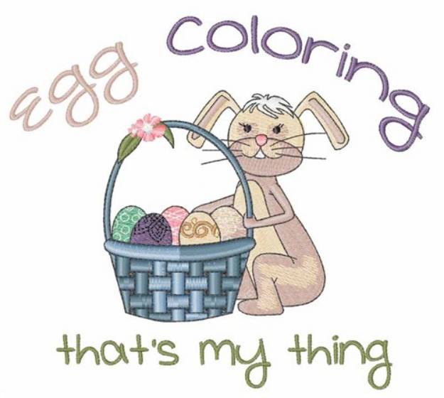 Picture of Egg Coloring Machine Embroidery Design