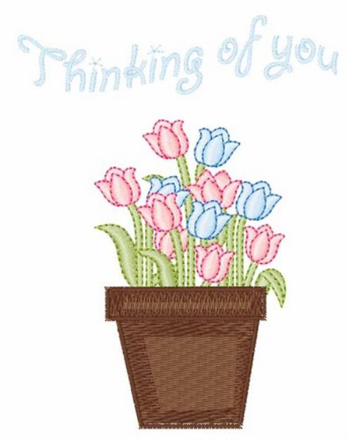 Picture of Thinking of You Machine Embroidery Design