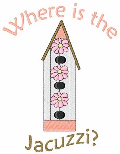 Picture of Wheres the Jacuzzi? Machine Embroidery Design