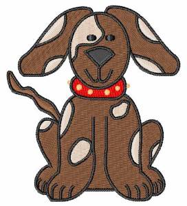 Picture of Brown Pup Machine Embroidery Design