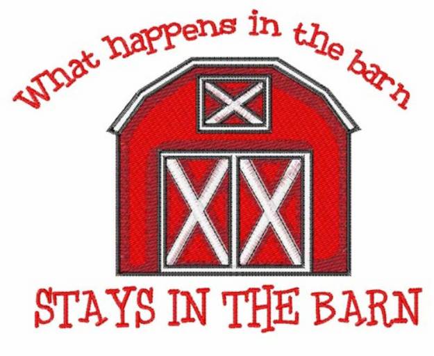 Picture of In the Barn Machine Embroidery Design