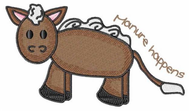 Picture of Manure Happens Machine Embroidery Design