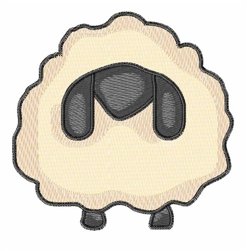 Fluffy Sheep Machine Embroidery Design