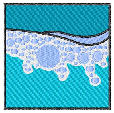 Ocean Wave Machine Embroidery Design