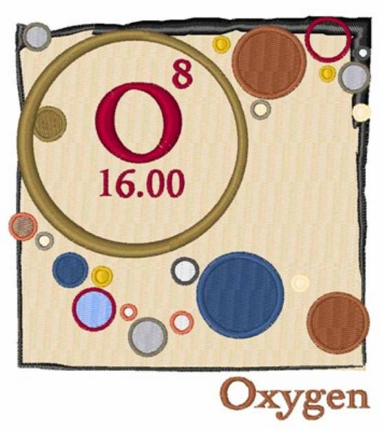 Picture of Oxygen Periodic Square Machine Embroidery Design