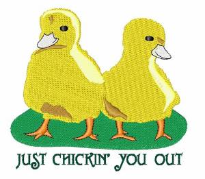 Picture of Chickin You Out Machine Embroidery Design