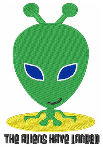 Aliens Have Landed Machine Embroidery Design