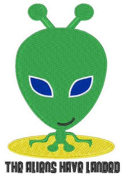 Picture of Aliens Have Landed Machine Embroidery Design