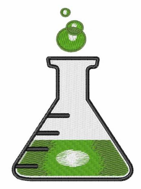 Picture of Science Flask Machine Embroidery Design