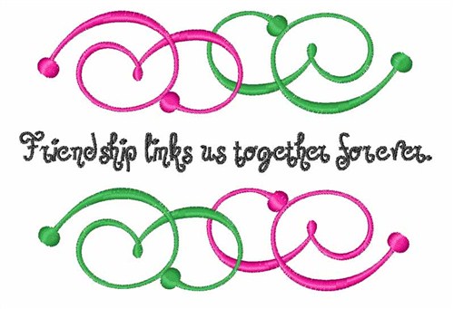 Friendship Links Machine Embroidery Design