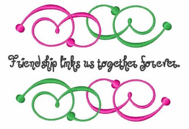 Picture of Friendship Links Machine Embroidery Design