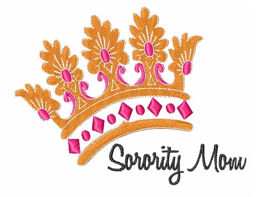 Sorority Mom Machine Embroidery Design