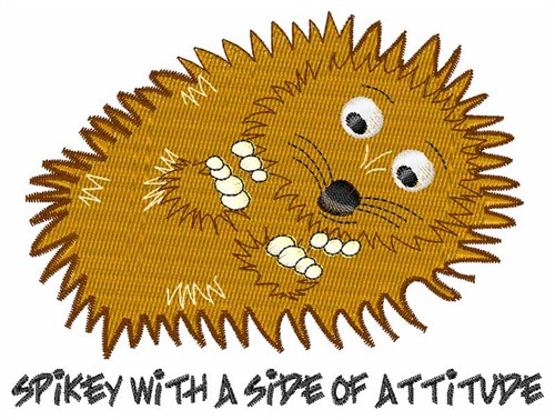 Spikey With Attitude Machine Embroidery Design