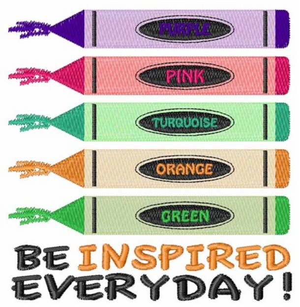Picture of Be Inspired Everyday Machine Embroidery Design