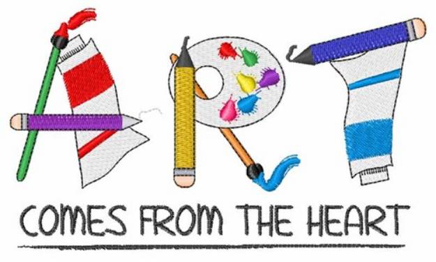 Picture of Art From The Heart Machine Embroidery Design