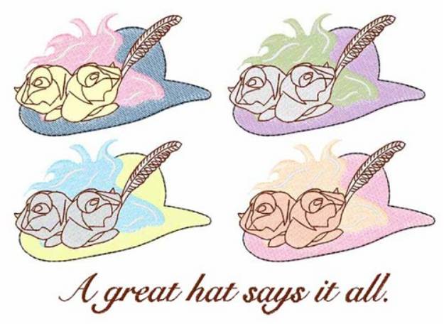Picture of Great Hat Machine Embroidery Design