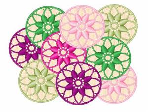 Picture of Summer Kaleidoscope Machine Embroidery Design