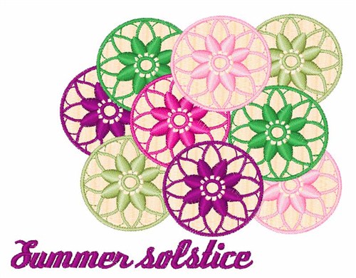 Summer Solstice Machine Embroidery Design