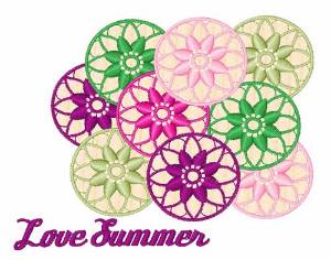 Picture of Love Summer Machine Embroidery Design