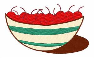 Picture of Cherry Bowl Machine Embroidery Design
