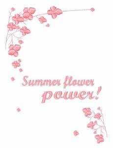 Picture of Summer Flower Power Machine Embroidery Design