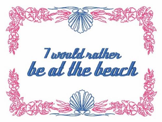 Picture of At the Beach Machine Embroidery Design