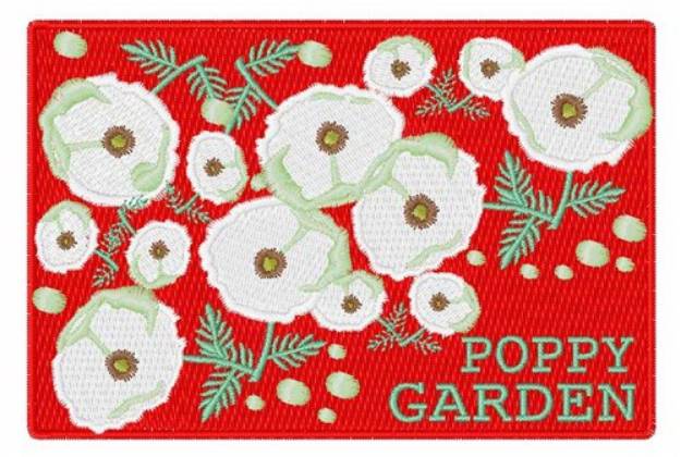 Picture of Poppy Garden Machine Embroidery Design