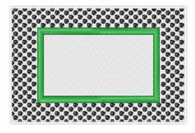 Picture of Polka Dot Frame Machine Embroidery Design