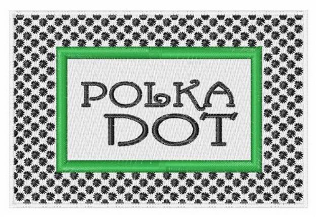 Picture of Polka Dot Frame Machine Embroidery Design