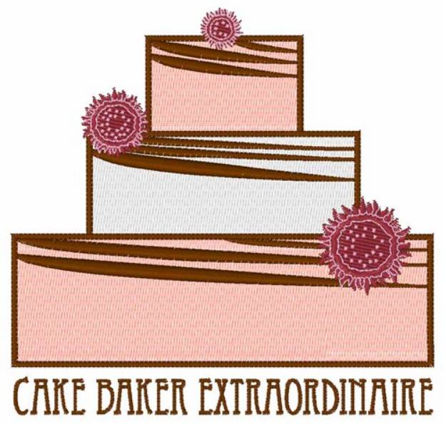 Picture of Cake Baker Extraordinaire Machine Embroidery Design