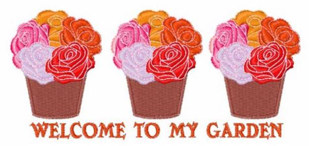 Picture of Welcome To My Garden Machine Embroidery Design